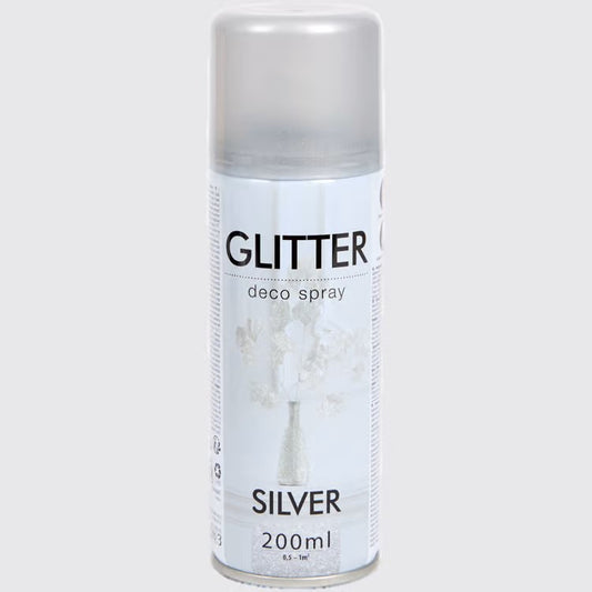 Glitzersprühfarbe Silber